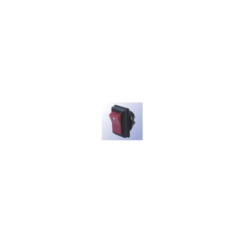 1 pcs : R13-49B-05-BR - Rocker Switches DPDT ON-ON RED