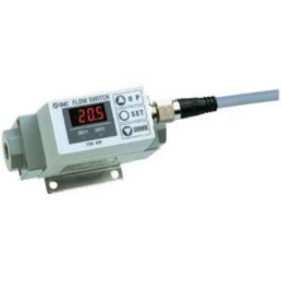 1 pcs - SMC PF2A Series Digital Flow Switch Flow Switch for Air, 25 l/min Min, 525 L/min Max