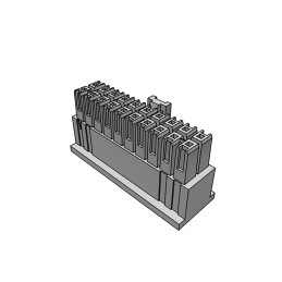 10 pcs - Samtec, IPD1 Male Crimp Connector Housing, 2.54mm Pitch, 20 Way, 2 Row