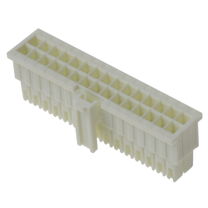 10 pcs - Samtec, IPD1 Male Crimp Connector Housing, 2.54mm Pitch, 30 Way, 2 Row