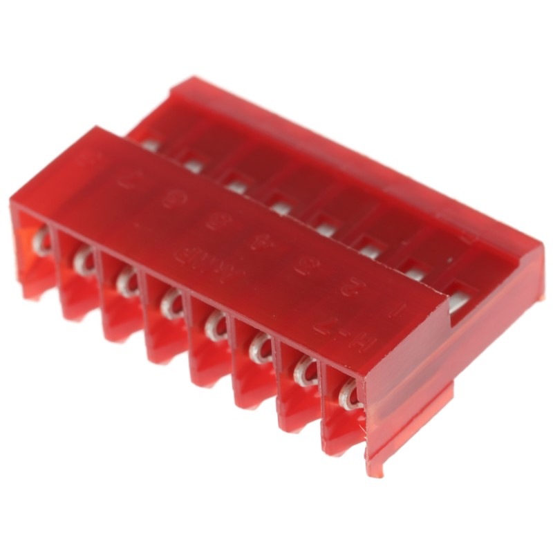 10 pcs - TE Connectivity 8-Way IDC Connector Socket for Cable Mount, 1-Row