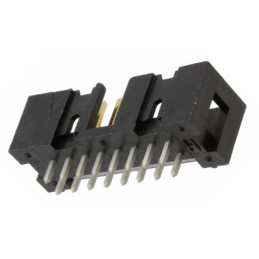 10 pcs - TE Connectivity AMP-LATCH Series Straight Through Hole PCB Header, 16 Contact(s), 2.54mm Pitch, 2 Row(s), Shrouded