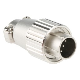 1 pcs - Hirose Circular Connector, 5 Contacts, Cable Mount, Plug, Male, JR Series