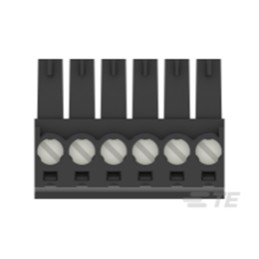 100 pcs - TE Connectivity 3.5mm Pitch 6 Way Pluggable Terminal Block, Plug, Cable Mount, Screw Termination