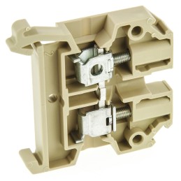 10 pcs - Weidmuller SAK Series Beige Feed Through Terminal Block, 4mm², Single-Level, Screw Termination, IECEx