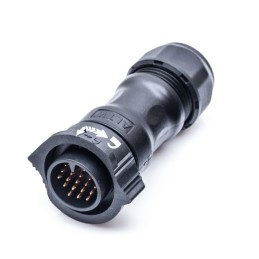 1 pcs - Amphenol Industrial Circular Connector, 12 Contacts, Cable Mount, Plug, Male, IP68, X-Lok Series