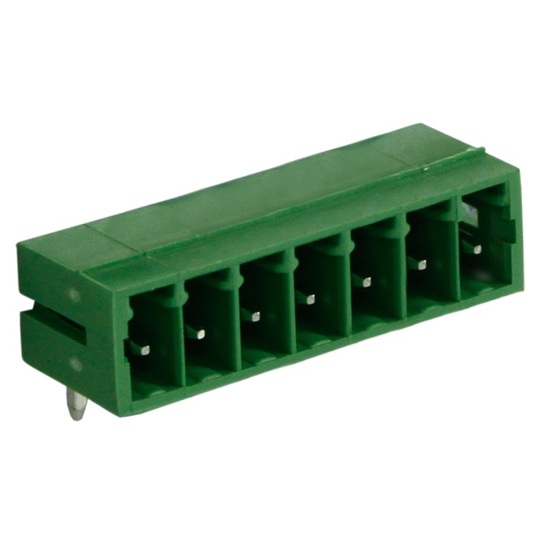 10 pcs - RS PRO 3.5mm Pitch 7 Way Right Angle Pluggable Terminal Block, Header, Through Hole, Solder Termination