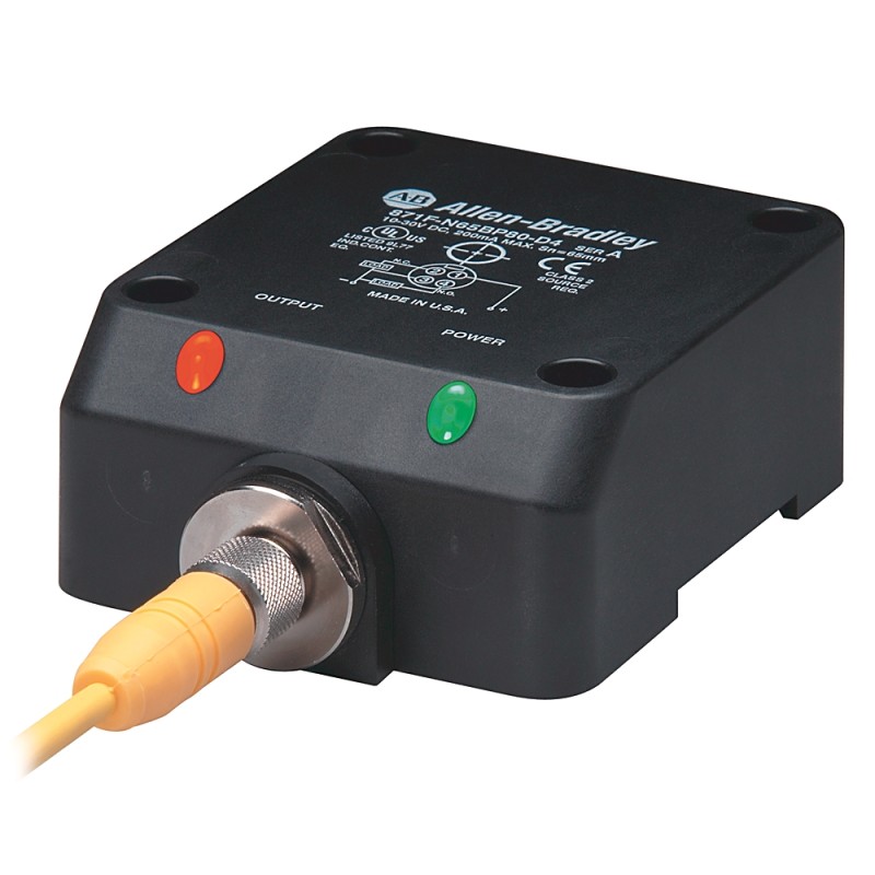 1 pcs - Rockwell Automation 871F Series Inductive Flat-Style Inductive Proximity Sensor, 65 mm Detection, PNP Output, 10