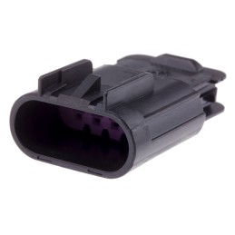 10 pcs - Delphi, GT 150 Automotive Connector Plug 4 Way, Crimp Termination