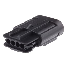 10 pcs - Delphi, GT 150 Automotive Connector Plug 4 Way, Crimp Termination