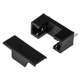 25 pcs - RS PRO 6.3A PCB Mount Fuse Holder for 5 x 20mm Fuse, 250V ac