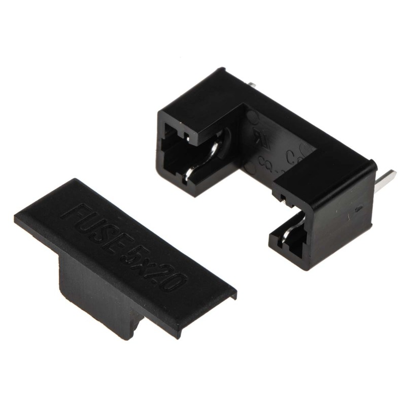 25 pcs - RS PRO 6.3A PCB Mount Fuse Holder for 5 x 20mm Fuse, 250V ac