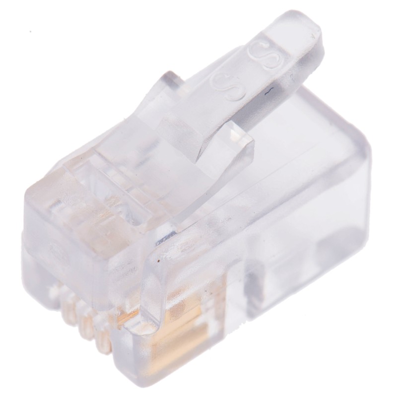 10 pcs - Bel-Stewart 940-SP Series Male RJ22 Connector, Cable Mount