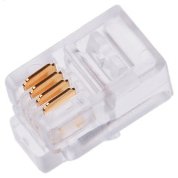 10 pcs - Bel-Stewart 940-SP Series Male RJ22 Connector, Cable Mount