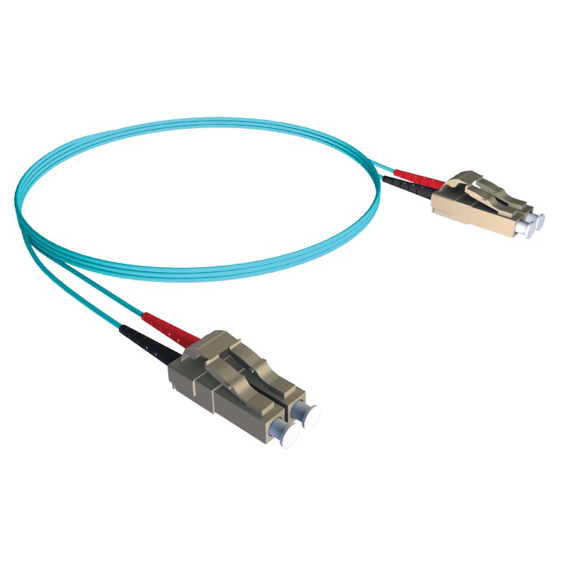 1 pcs - CAE Multimedia Connect to LC OM3 Multi Mode Fibre Optic Cable, 50μm, 1m