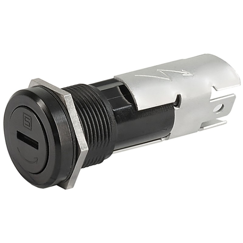 25 pcs - Schurter 16A Panel Mount Fuse Holder for 5 x 20mm Fuse, 1P, 250V ac