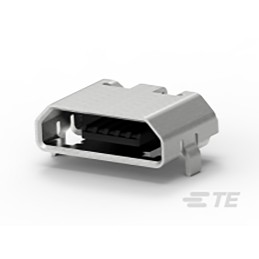 1000 pcs - TE Connectivity Right Angle, SMT, Socket Type Micro 2.0 USB Connector