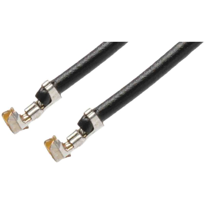 10 pcs - Molex Female PicoBlade to Female PicoBlade Crimped Wire, 75mm, 0.14mm², Black