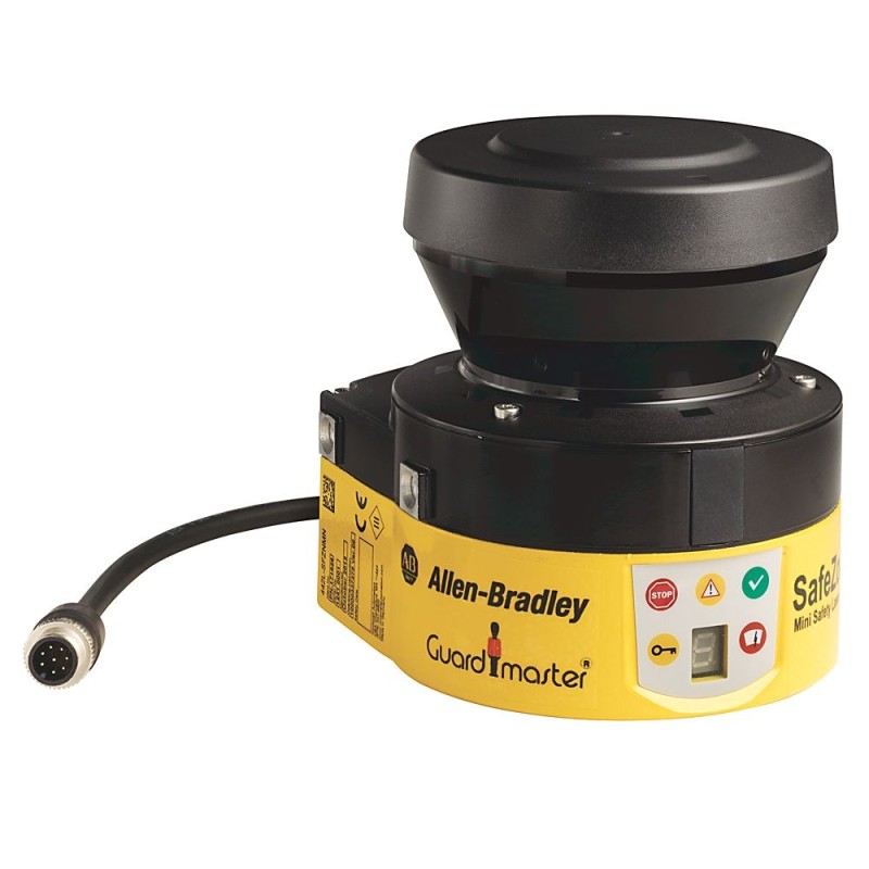 1 pcs - Rockwell Automation 442L Series Safezone Mini Laser Scanner Safety Laser Scanner, 3m Max Range