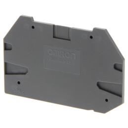 10 pcs - XW5E End Cover for use with XW5G-S4.0-2.2-1 Grounding Terminal Block, XW5T-S4.0-2.2-1 Feed Through Terminal Block