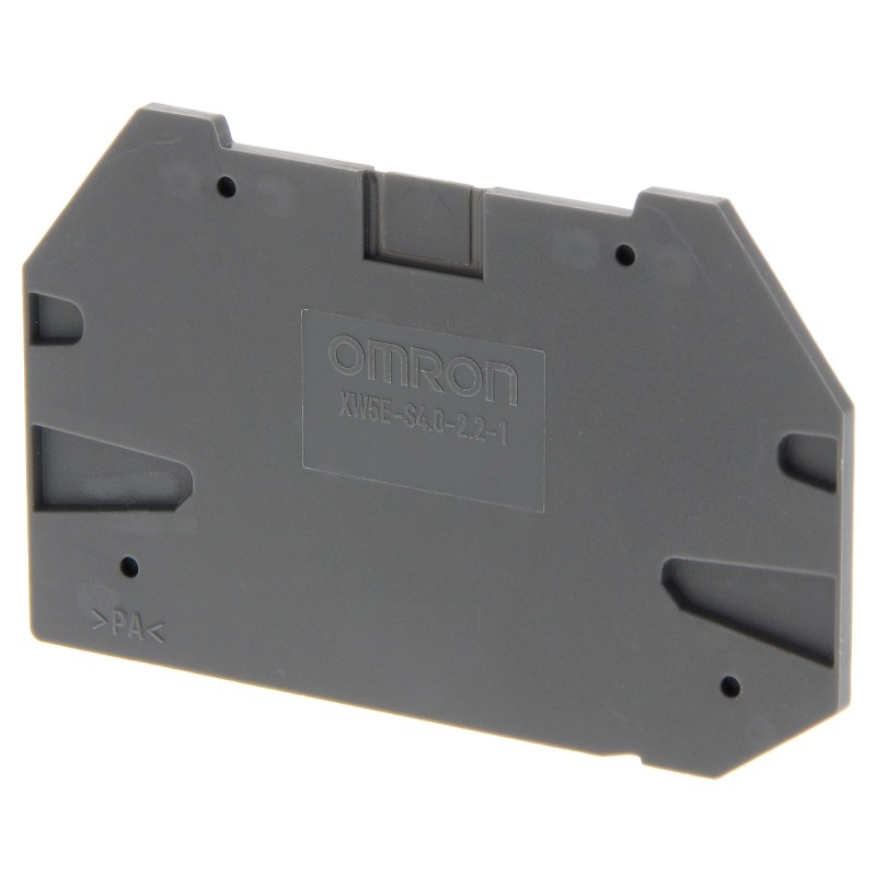 10 pcs - XW5E End Cover for use with XW5G-S4.0-2.2-1 Grounding Terminal Block, XW5T-S4.0-2.2-1 Feed Through Terminal Block