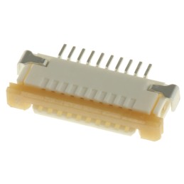 10 pcs - Molex, Easy-On, 52207 1mm Pitch 10 Way Right Angle Female FPC Connector, ZIF Top Contact