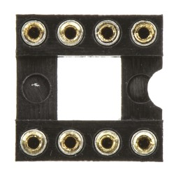 10 pcs - ASSMANN WSW 2.54mm Pitch Vertical 8 Way, Through Hole Turned Pin Open Frame IC Dip Socket, 3A