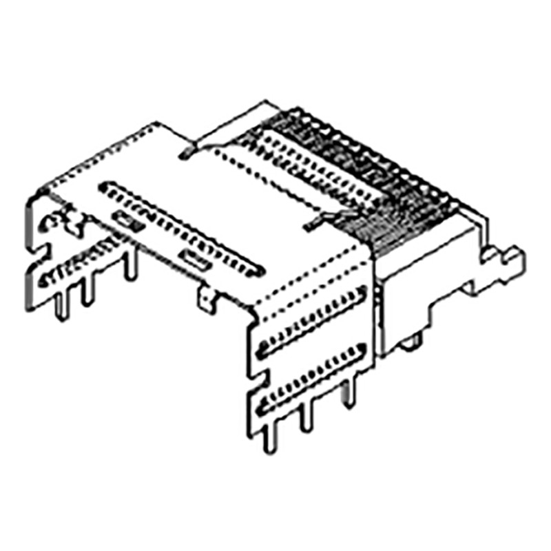 125 pcs - Molex iPass Series Right Angle Through Hole PCB Header, 36 Contact(s), 0.8mm Pitch, 2 Row(s), Unshrouded