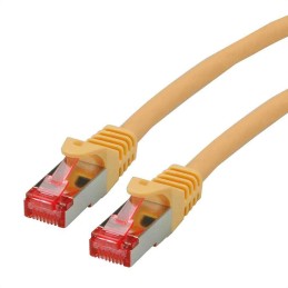 1 pcs - Roline Cat6 Male RJ45 to Male RJ45 Ethernet Cable, S/FTP, Yellow LSZH Sheath, 0.5m, Low Smoke Zero Halogen (LSZH)