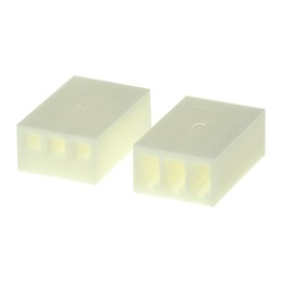 10 pcs - Molex, KK 254 Female Connector Housing, 2.54mm Pitch, 3 Way, 1 Row