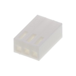 10 pcs - Molex, KK 254 Female Connector Housing, 2.54mm Pitch, 3 Way, 1 Row