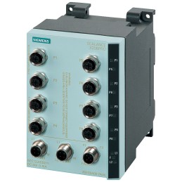1 pcs - Siemens DIN Rail Mount Ethernet Switch, 8 RJ45 Ports, 10/100Mbit/s Transmission, 24V dc