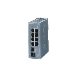 1 pcs - Siemens SCILANCE XB-200 Series DIN Rail Mount Ethernet Switch, 8 RJ45 Ports, 10/100Mbit/s Transmission, 24V dc
