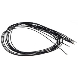 10 pcs - Molex Female Pico-Clasp to Female Pico-Clasp Crimped Wire, 300mm, 0.08mm², Black