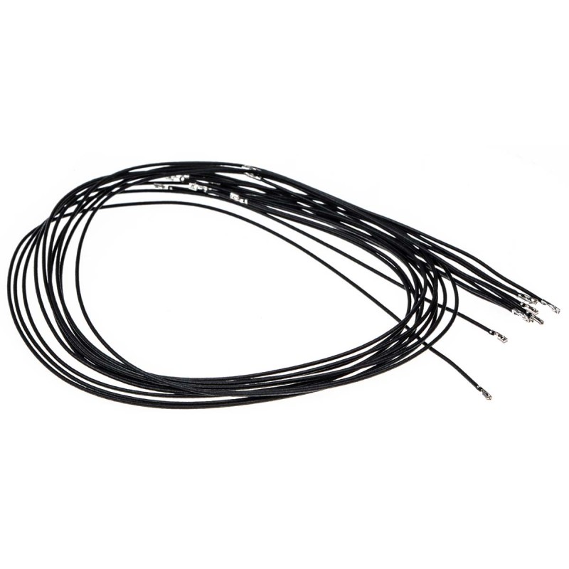10 pcs - Molex Female Pico-Clasp to Female Pico-Clasp Crimped Wire, 300mm, 0.08mm², Black