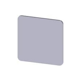 1 pcs : 3SU19000AE810AA0 - Switch Fixings INSCR. PLATE, SILVER 27 X 27MM, BLANK