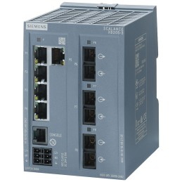 1 pcs - Siemens XB205 Series DIN Rail Mount Ethernet Switch, 5 RJ45 Ports, 10/100Mbit/s Transmission, 24V dc