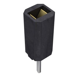 1 pcs - Samtec SSA Series Straight Through Hole Mount PCB Socket, 2-Contact, 1-Row, 2.54mm Pitch, Through Hole Termination