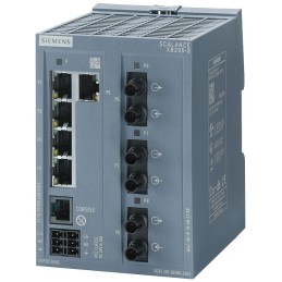 1 pcs - Siemens XB205 Series DIN Rail Mount Ethernet Switch, 5 RJ45 Ports, 10/100Mbit/s Transmission, 24V dc