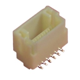 1000 pcs - JST NSH Series Straight Surface Mount PCB Header, 6 Contact(s), 1.0mm Pitch, 1 Row(s), Shrouded