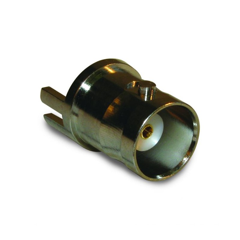 1 pcs - Amphenol RF, jack End Launch BNC Connector, Solder Termination, Straight Body