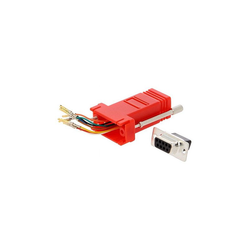 1 pcs - MH Connectors D-sub Adapter Male 9 Way D-Sub to Female RJ45