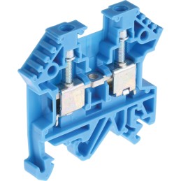 10 pcs - RS PRO Blue Feed Through Terminal Block, 0.2 - 4mm², Screw Termination