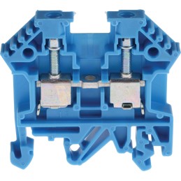 10 pcs - RS PRO Blue Feed Through Terminal Block, 0.2 - 4mm², Screw Termination