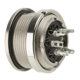 1 pcs - Amphenol C 091 D Series, 5 Pole Din Socket Socket, 5A, 300 V ac/dc IP67