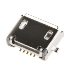 1000 pcs - Amphenol ICC Right Angle, SMT, Socket Type Micro AB 2.0 USB Connector