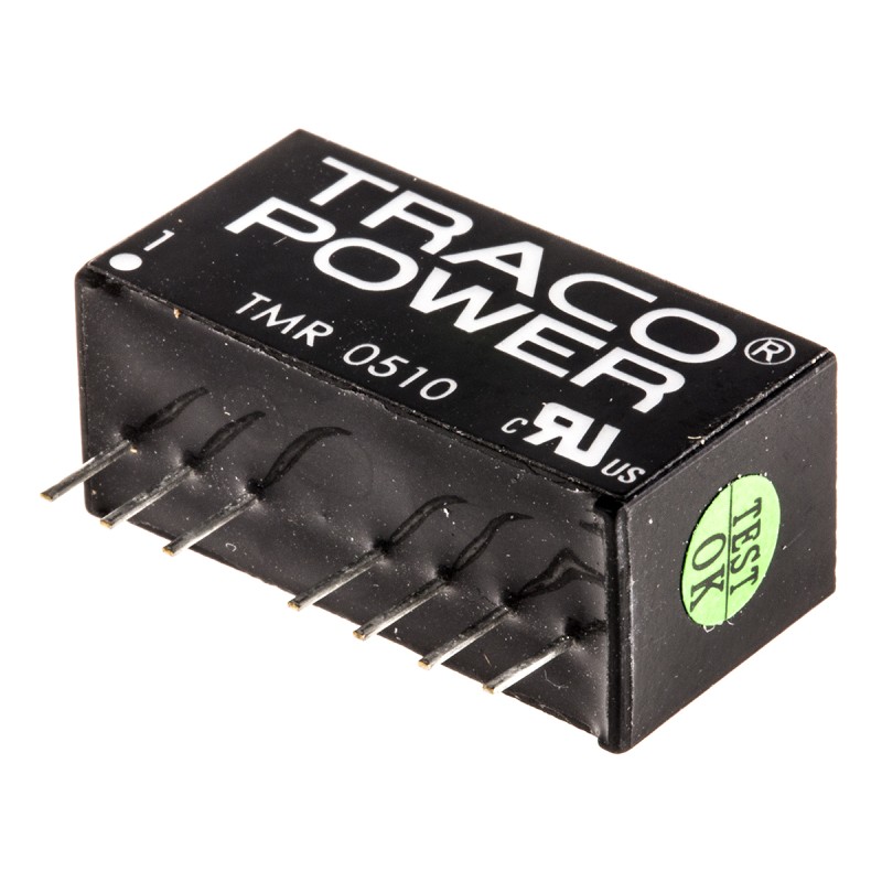 1 pcs - TRACOPOWER TMR 2 DC-DC Converter, 3.3V dc/ 500mA Output, 4.5 - 9 V dc Input, 2W, Through Hole, +85°C Max Temp