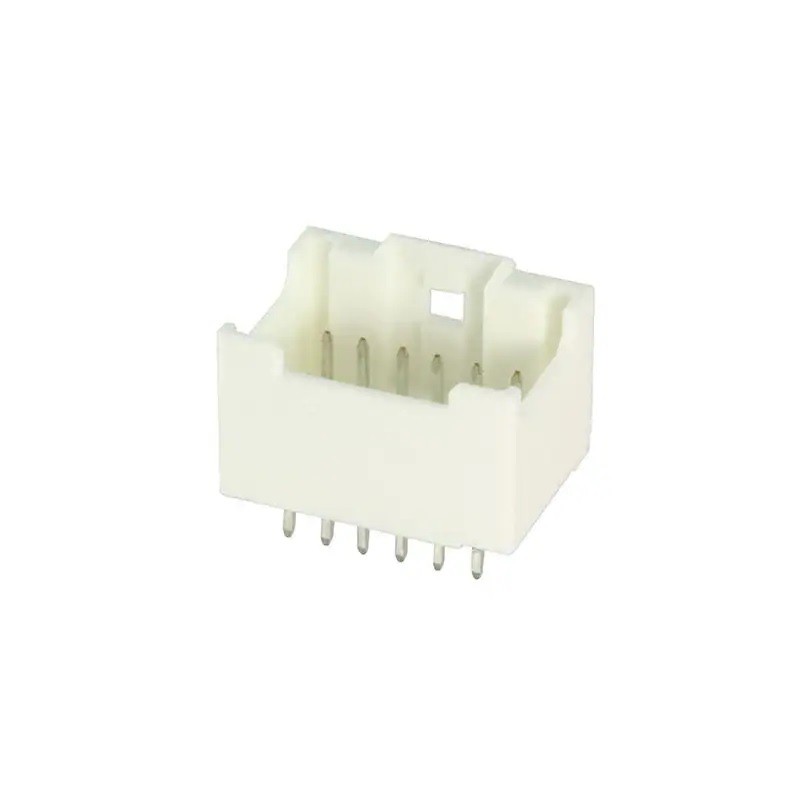 10 pcs - Molex MicroClasp Series Vertical PCB Header, 12 Contact(s), 2.0mm Pitch, 2 Row(s), Shrouded