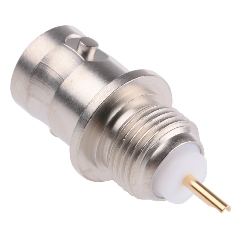 1 pcs - Telegartner, jack Panel Mount BNC Connector, 75Ω, Solder Termination, Straight Body