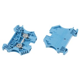 10 pcs - Weidmuller WDU Series Blue Feed Through Terminal Block, 4mm², Single-Level, Screw Termination, ATEX
